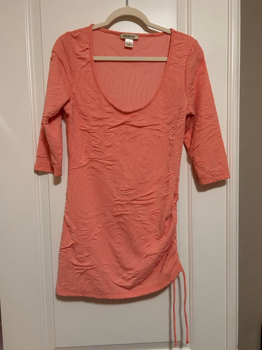 🪸☀️Arden B Coral Textured Scoop-Neck Tunic Coverup & Mini Dress☀️🪸
